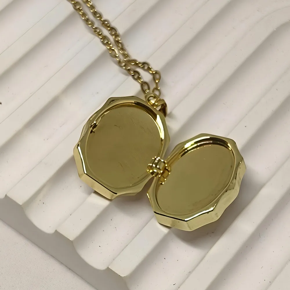 Μενταγιόν  που Ανοίγει για 2 Φωτογραφίες με Πεταλούδα Ροζ Smalto  Ατσάλι